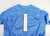 Womens Soccer North Carolina Tar Heels UNC #1 Game Used Blue Jersey EVE Patch 1