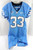 2008-12 North Carolina Tar Heels UNC #33 Game Used Blue Jersey NP Rem 46 DP54772