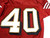 2007 San Francisco 49ers #40 Game Issued Red Jersey 46 DP28709