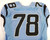 2014 North Carolina Tar Heels UNC #78 Game Used Blue Jersey Np Rem 46 DP54654