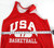1990s Team USA Basketball #17 Game Issued Red Practice Jersey L 869