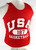 1990s Team USA Basketball #187 Game Issued Red Practice Jersey S 871
