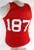 1990s Team USA Basketball #187 Game Issued Red Practice Jersey S 871
