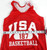1990s Team USA Basketball #187 Game Issued Red Practice Jersey S 871