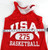 1990s Team USA Basketball #275 Game Issued Red Practice Jersey S 872
