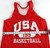 1990s Team USA Basketball #199 Game Issued Red Practice Jersey L 874