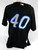 2007-10 Toronto Blue Jays #40 Game Used Black Jersey ST Batting Practice 48 703