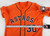 2013-17 Houston Astros #30 Game Used Orange Jersey NP Rem 44 044