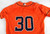 2013-17 Houston Astros #30 Game Used Orange Jersey NP Rem 44 044