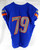 2020 Boise State Broncos #79 Game Used Blue Jersey Football NP Rem 46 835