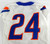 2018 Boise State Broncos #24 Game Used White Jersey Football NP Rem 38 844