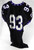 2004 Texas Christian TCU Frogs #93 Game Used Black Jersey Football NP Rem L 080