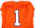 2016 Clemson Tigers #1 Game Issued Orange Jersey 44 DP77727