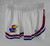 2021-22 Kansas Jayhawks Game Issued White Shorts Basketball 2XLN2 584