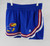 2022-23 Kansas Jayhawks Game Issued Blue Shorts Basketball MN2 583