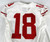 2016 San Francisco 49ers DeAndre Smelter #18 Game Issued White Jersey NP Rem 65
