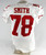 2016 San Francisco 49ers Smith #78 Game Issued White Jersey 46 167