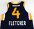 2019-20 Salt Lake City Stars Fletcher #4 Game Issued Navy Jersey 48 169