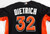 Miami Marlins Derek Dietrich #32 Game Used Black Jersey ST BP 46 519