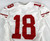 2016 San Francisco 49ers DeAndre Smelter #18 Game Issued White Jersey NP  40 2