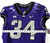 2019-24 Texas Christian TCU Frogs #34 Game Used Purple Jersey Football NP R 42 8