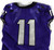 2019-24 Texas Christian TCU Frogs #11 Game Used Purple Jersey Football NP R 42 8