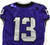 2019-24 Texas Christian TCU Frogs #13 Game Used Purple Jersey Football NP R 40 9