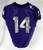 2020 Texas Christian TCU Frogs #14 Game Used Purple Jersey Football NP R 42 062