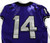 2020 Texas Christian TCU Frogs #14 Game Used Purple Jersey Football NP R 42 062
