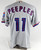 2000 Toronto Blue Jays Mike Peeples #11 Game Issued Grey Jersey 46 137