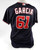 2023 Washington Nationals Robert Garcia #61 Game Issued Pos Used Navy Jersey 83
