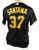2020 Pittsburgh Pirates Edgar Santana #37 Game Issued Black Jersey 46 DP80816