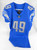2019 Detroit Lions Brown #49 Game Issued Blue Jersey 38 DP65555