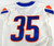 2021 Boise State Broncos #35 Game Used White Jersey Football NP Rem 44 DP99859