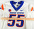 2019 Boise State Broncos #55 Game Used White Jersey Football NP Rem 46 DP99860