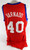 2013-14 Philadelphia 76ers Jarvis Varnado #40 Game Issued Red Jersey 2XL 950