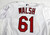 2022 St. Louis Cardinals Jake Walsh #61 Game Issued White Jersey 46 DP72932