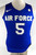 2019-20 Air Force Falcons #5 Game Issued Pos Used Blue Jersey Basketball S 453