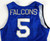 2019-20 Air Force Falcons #5 Game Issued Pos Used Blue Jersey Basketball S 453