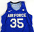 2020-21 Air Force Falcons #35 Game Issued Pos Used Blue Jersey Basketball L 456
