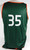 Miami Hurricanes #35 Game Issued Green Grey Practice Jersey Basketball XL 402
