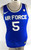 2022-23 Air Force Falcons #5 Game Issued Pos Used Blue Jersey Basketball M 458