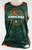 Miami Hurricanes #14 Game Issued Green Grey Practice Jersey Basketball 2XL 404