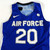2019-20 Air Force Falcons #20 Game Issued Pos Used Blue Jersey Basketball M 462
