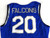 2019-20 Air Force Falcons #20 Game Issued Pos Used Blue Jersey Basketball M 462