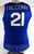 2019-20 Air Force Falcons #21 Game Issued Pos Used Blue Jersey Basketball L 463