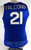 2019-20 Air Force Falcons #21 Game Issued Pos Used Blue Jersey Basketball L 463