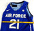 2019-20 Air Force Falcons #21 Game Issued Pos Used Blue Jersey Basketball L 463
