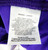 2012 Minnesota Vikings Blank Game Issued Purple Jersey 44 DP86514