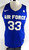 2019-20 Air Force Falcons #33 Game Issued Pos Used Blue Jersey Basketball L 464